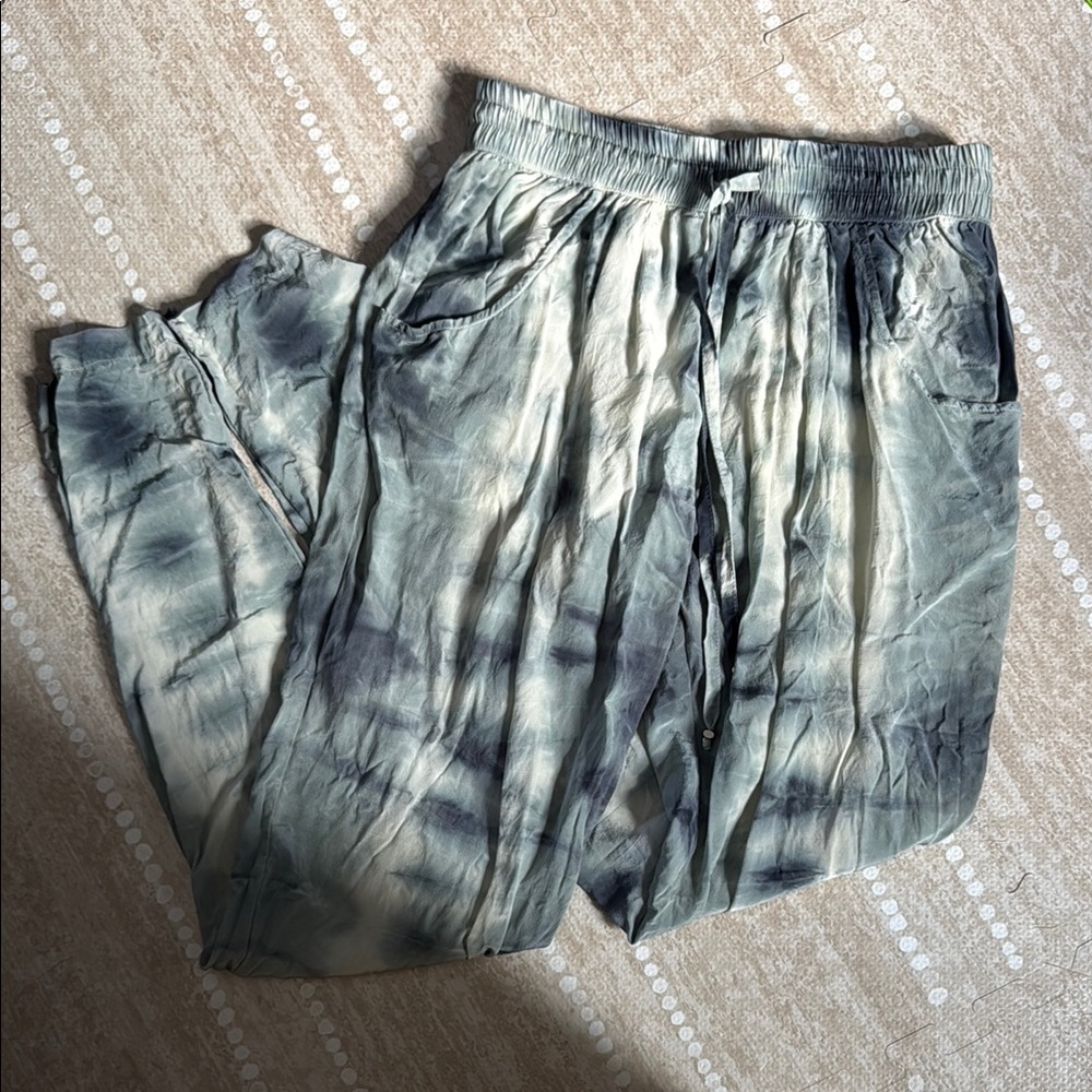Gypsy Tie-Dye Pants 100% Silk